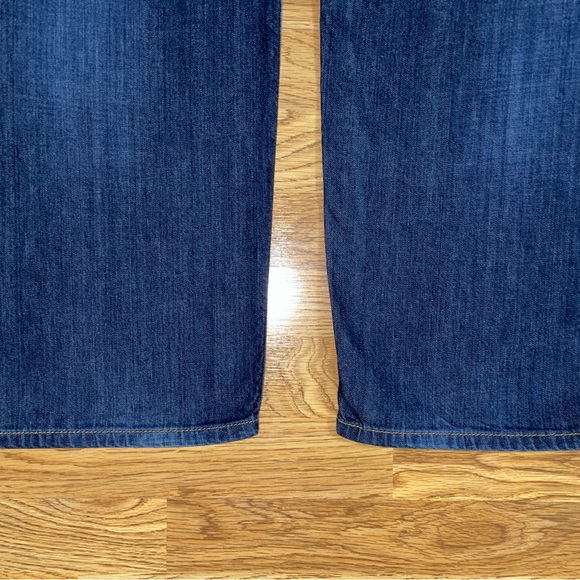 Levi’s 505 Regular Fit Straight Denim Jeans Mens Size 42x30 Dark Wash EUC - Picture 7 of 16